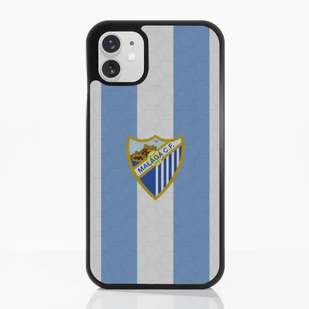 Malaga CF Official 3D Phone Case Design Stripes and Crest