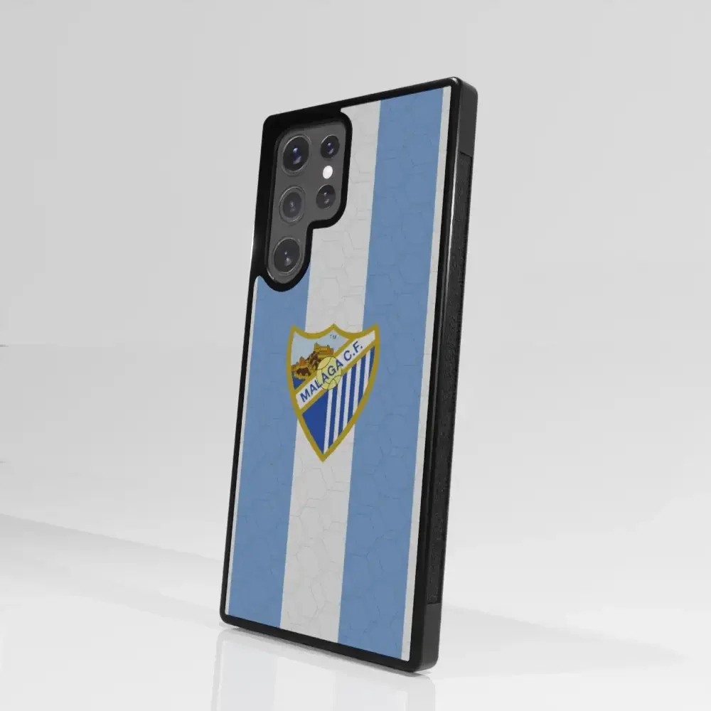 Malaga CF Official 3D Phone Case Design Stripes and Crest - Image 100