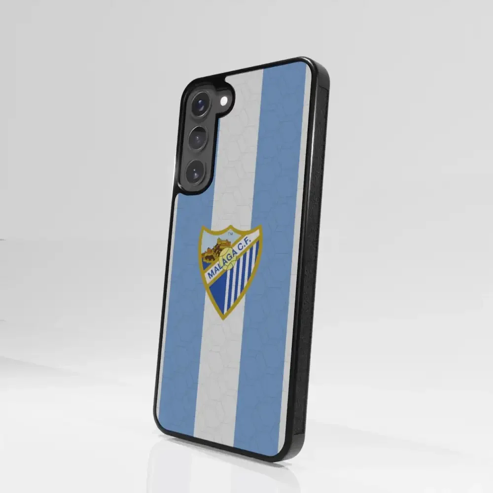 Malaga CF Official 3D Phone Case Design Stripes and Crest - Image 102