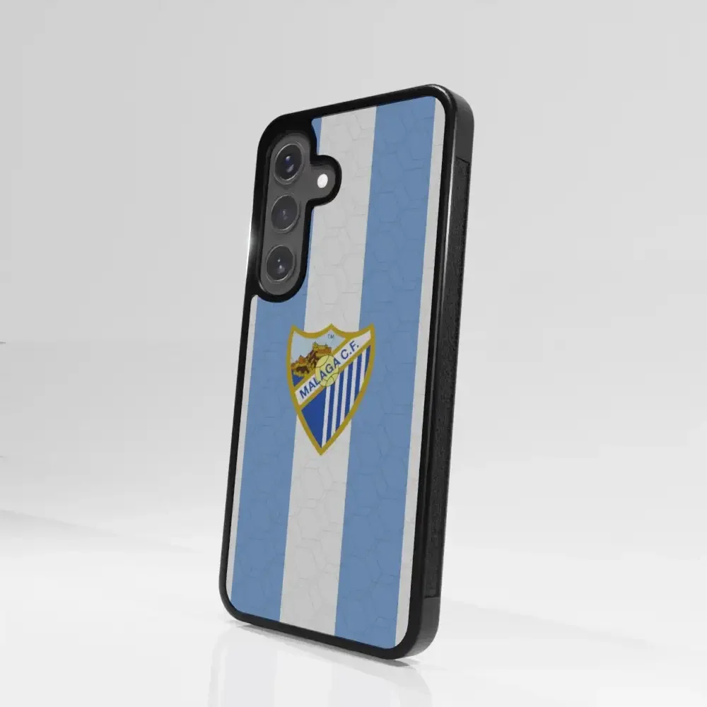Malaga CF Official 3D Phone Case Design Stripes and Crest - Image 107