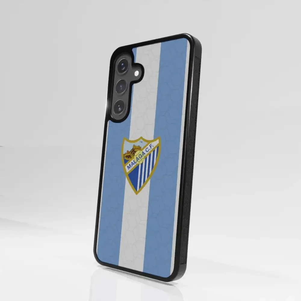 Malaga CF Official 3D Phone Case Design Stripes and Crest - Image 108