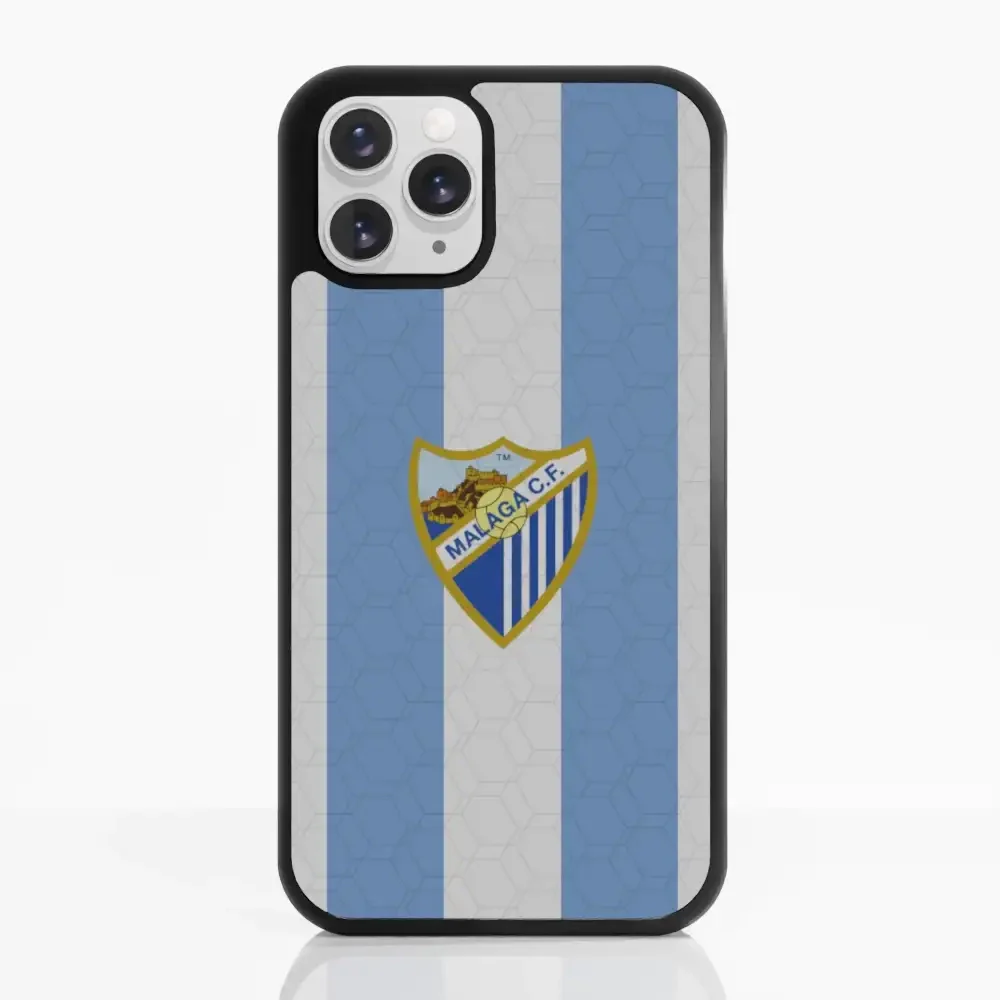 Malaga CF Official 3D Phone Case Design Stripes and Crest - Image 2