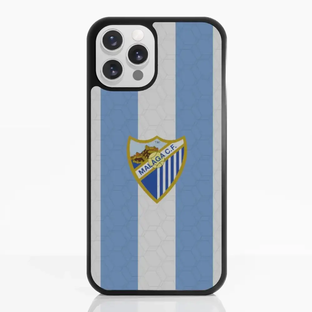 Malaga CF Official 3D Phone Case Design Stripes and Crest - Image 6