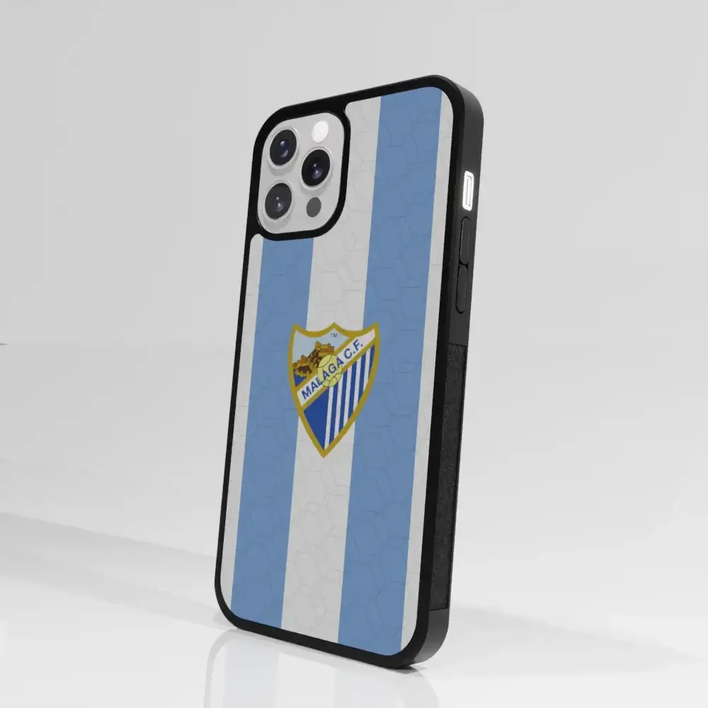 Malaga CF Official 3D Phone Case Design Stripes and Crest - Image 76