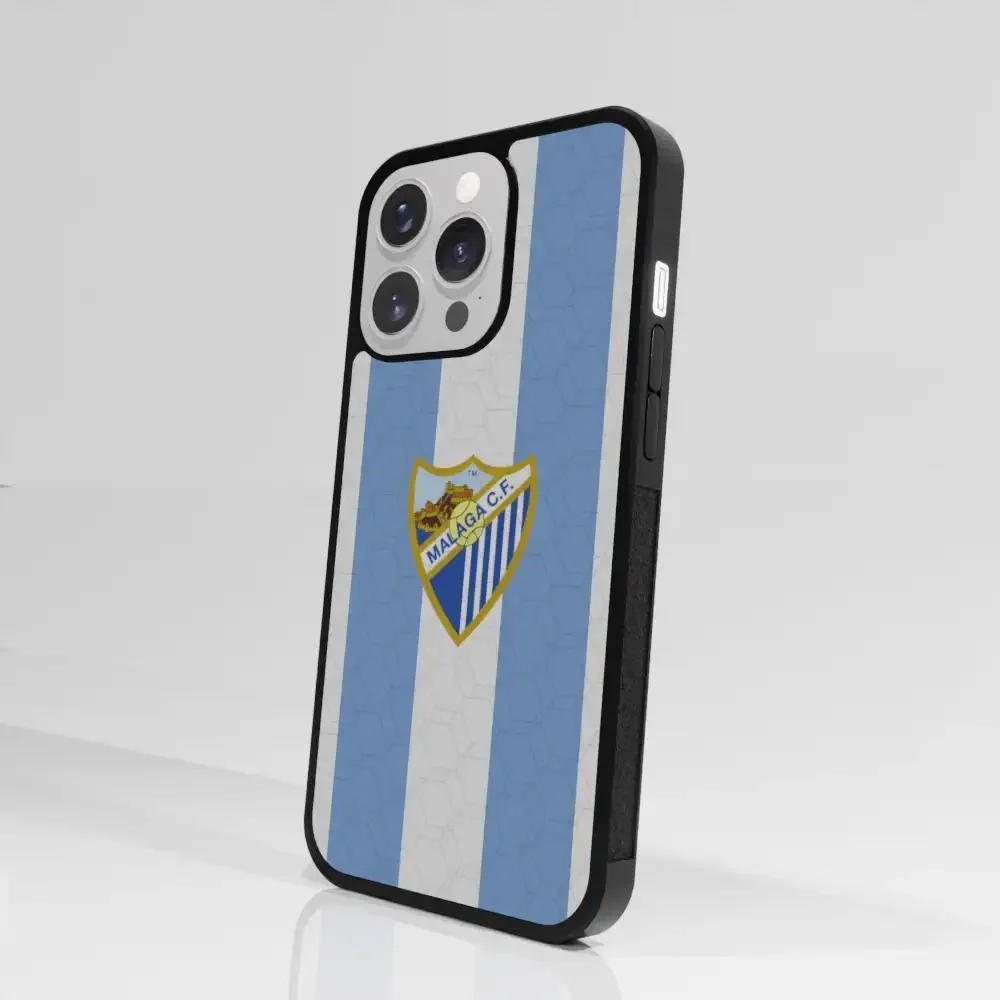 Malaga CF Official 3D Phone Case Design Stripes and Crest - Image 80