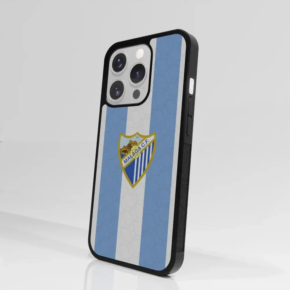 Malaga CF Official 3D Phone Case Design Stripes and Crest - Image 88