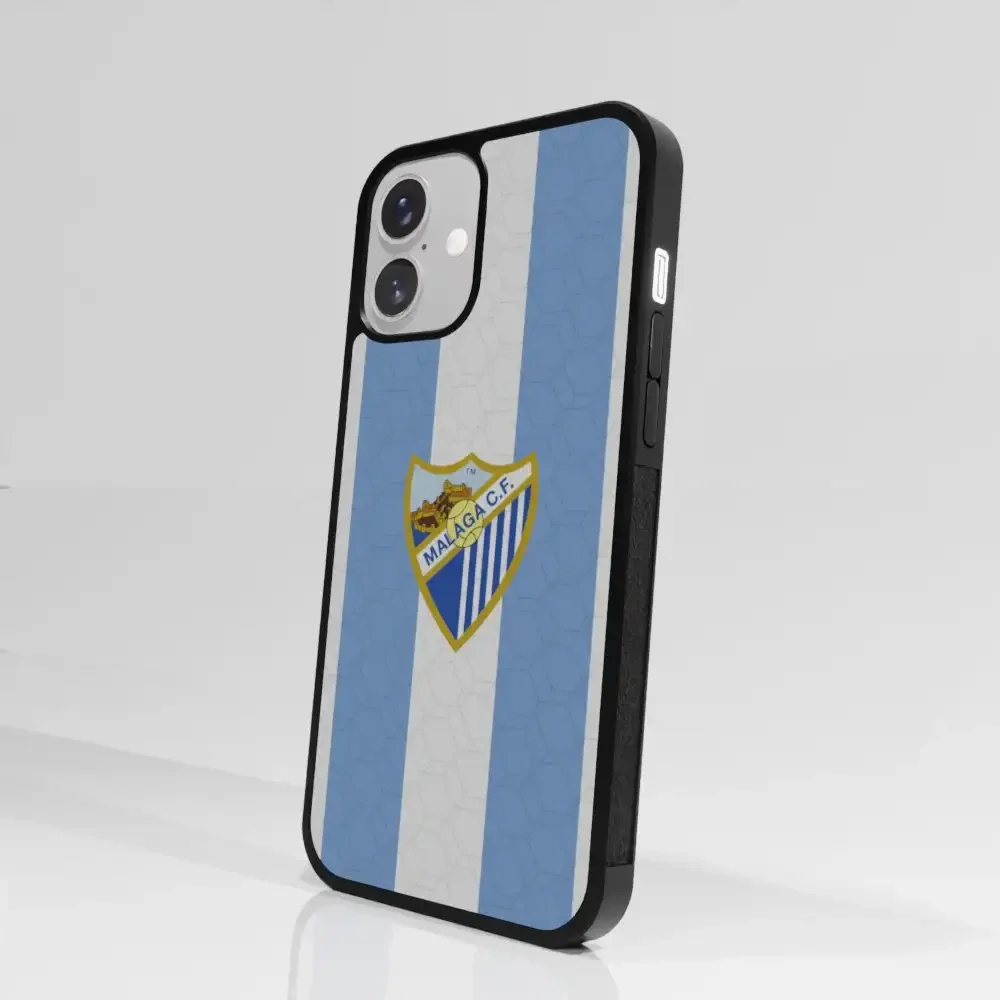 Malaga CF Official 3D Phone Case Design Stripes and Crest - Image 92