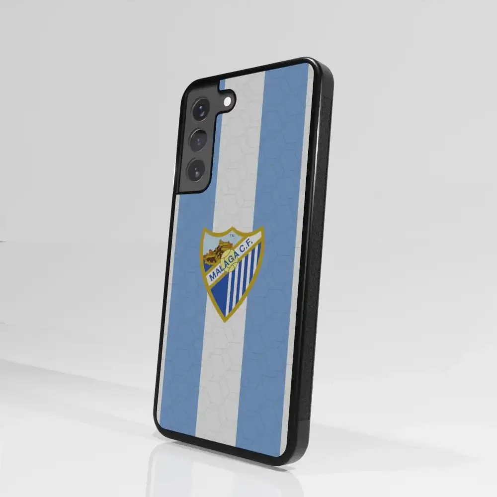 Malaga CF Official 3D Phone Case Design Stripes and Crest - Image 99