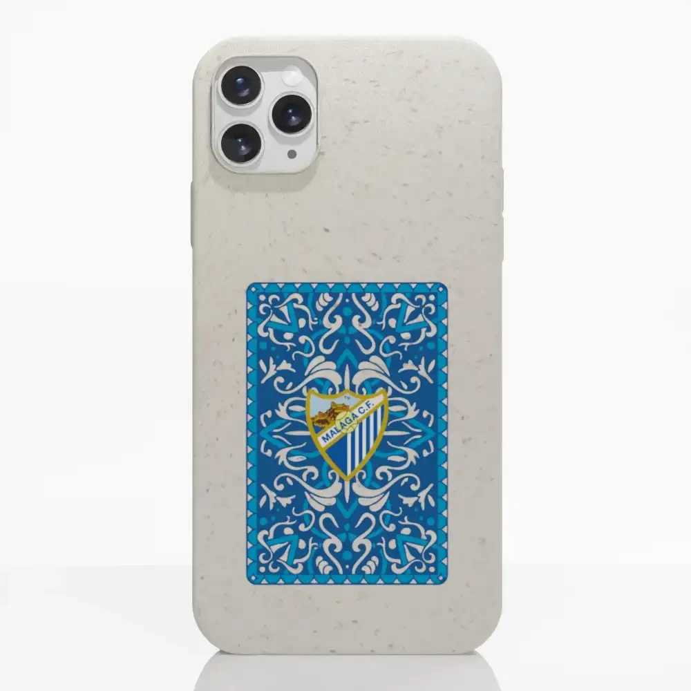 Malaga CF Official Compostable Phone Case Blue Card - Image 3