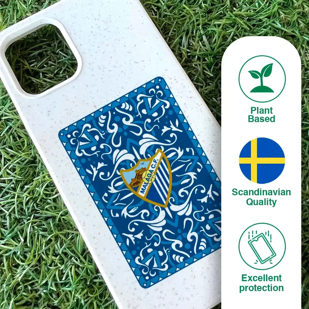 Malaga CF Official Compostable Phone Case Blue Card - Image 51