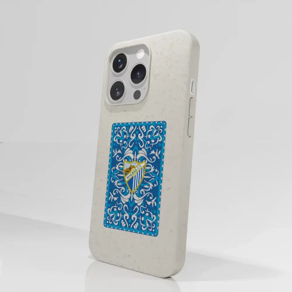 Malaga CF Official Compostable Phone Case Blue Card - Image 67