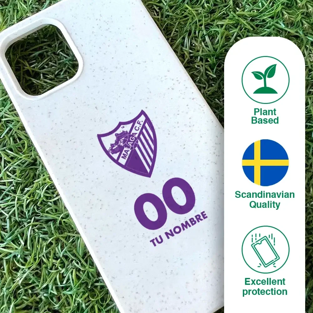 Málaga CF Official Compostable Phone Case Design Purple crest - Image 50