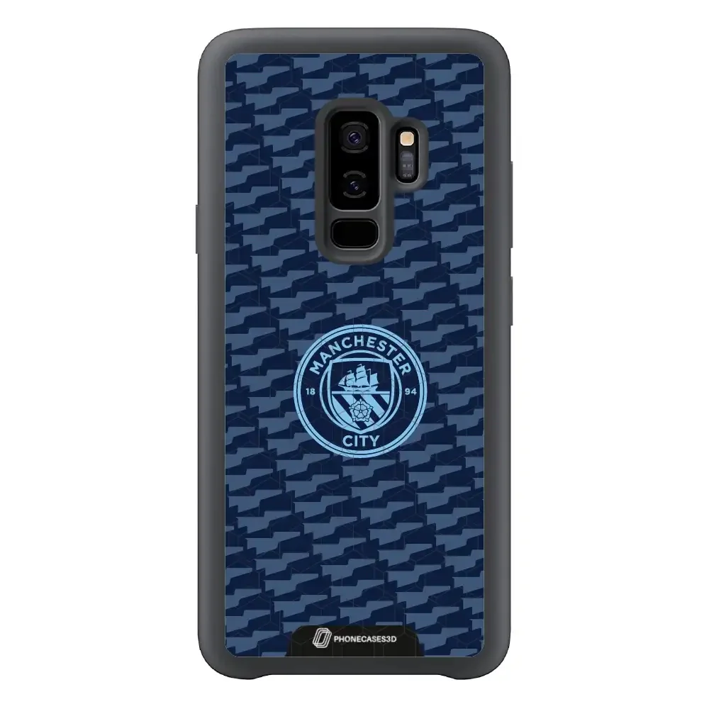 Man City Official 3D Phone Case Design Dark Blue Flag Pattern - Image 69