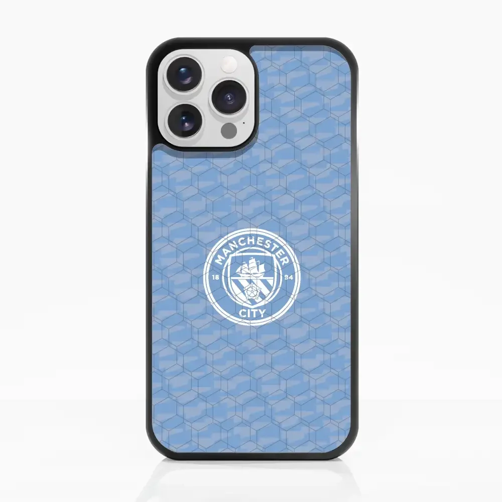 Man City Official 3D Phone Case Design Light Blue Flag Pattern - Image 11