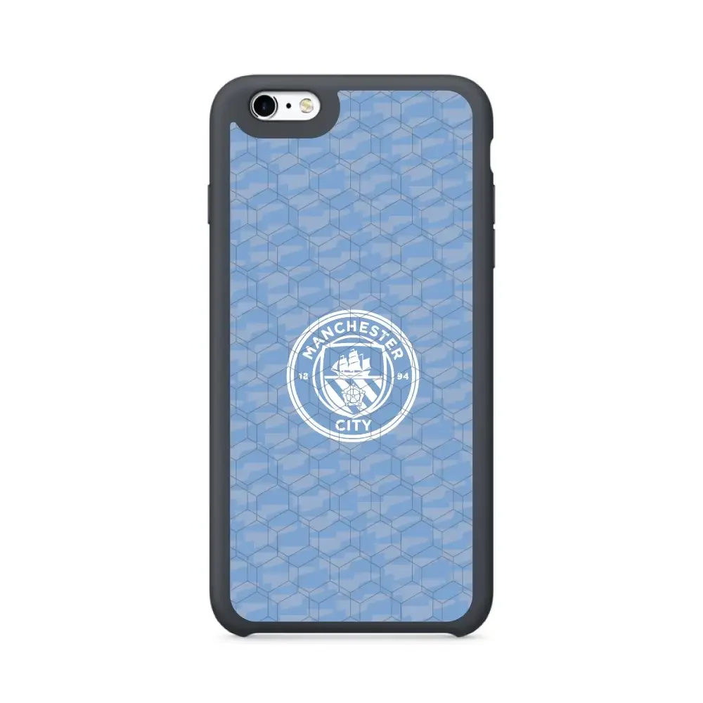 Man City Official 3D Phone Case Design Light Blue Flag Pattern - Image 31