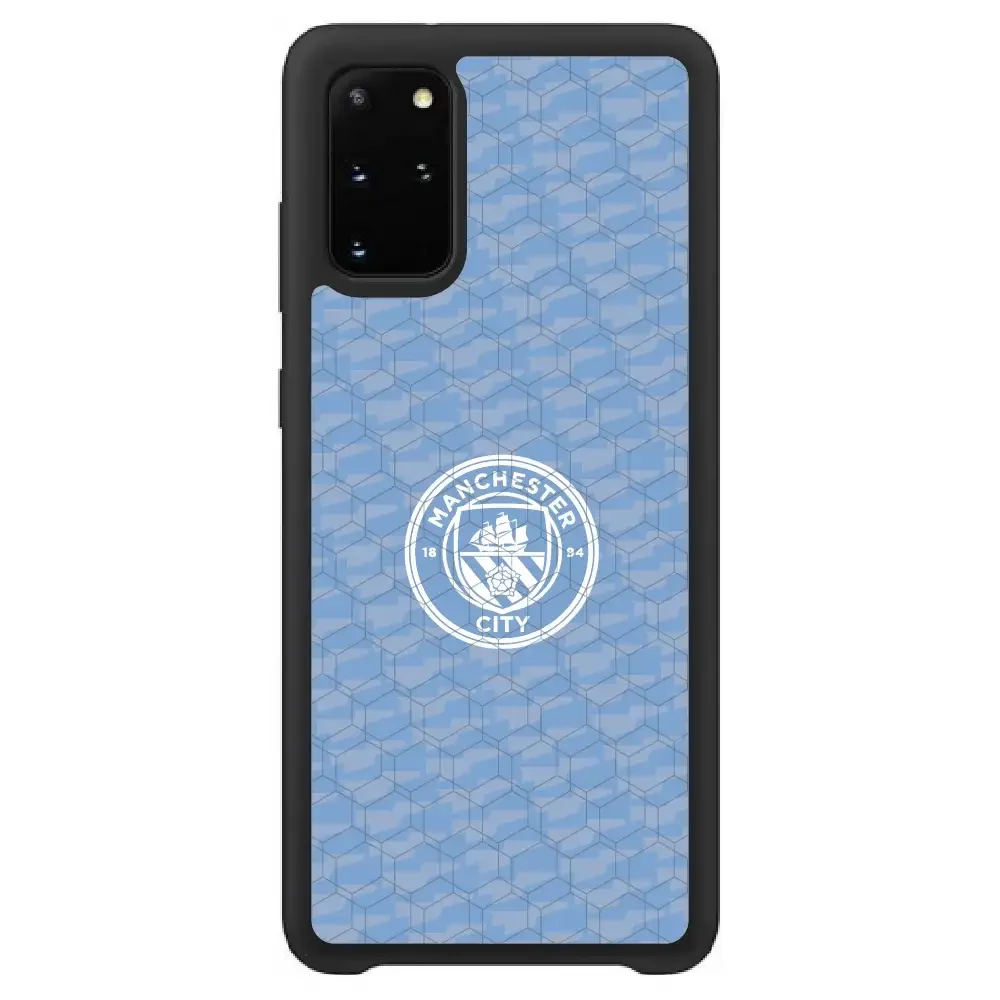 Man City Official 3D Phone Case Design Light Blue Flag Pattern - Image 49