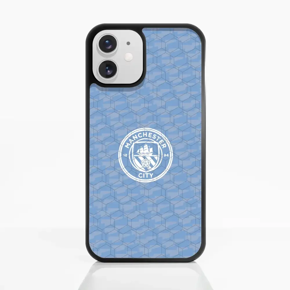 Man City Official 3D Phone Case Design Light Blue Flag Pattern - Image 5