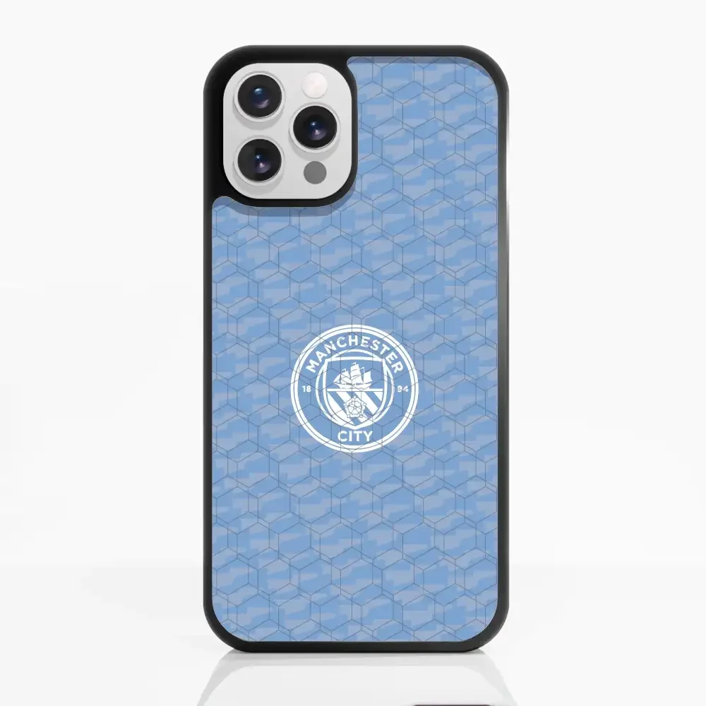 Man City Official 3D Phone Case Design Light Blue Flag Pattern - Image 6