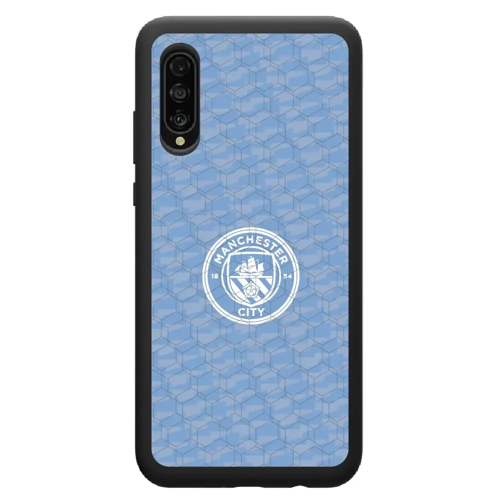 Man City Official 3D Phone Case Design Light Blue Flag Pattern - Image 70