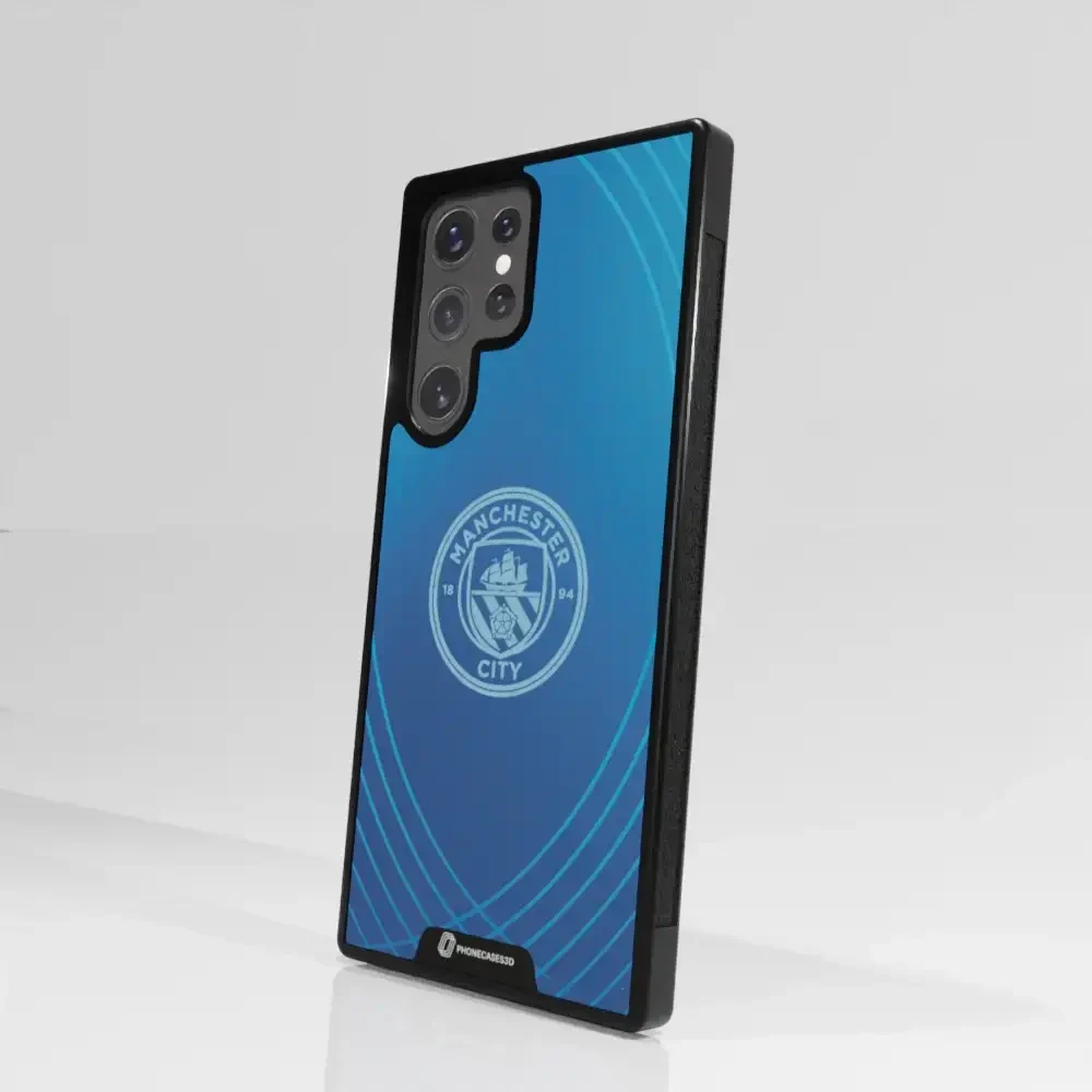 Man City Official 3D Phone Case Design Metalic Blue - Image 104