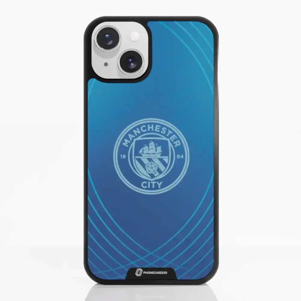 Man City Official 3D Phone Case Design Metalic Blue - Image 12