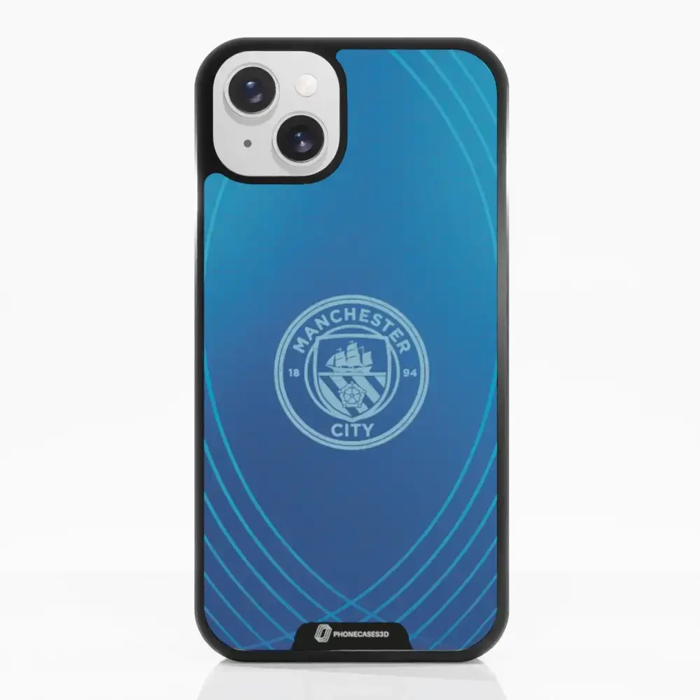 Man City Official 3D Phone Case Design Metalic Blue - Image 13