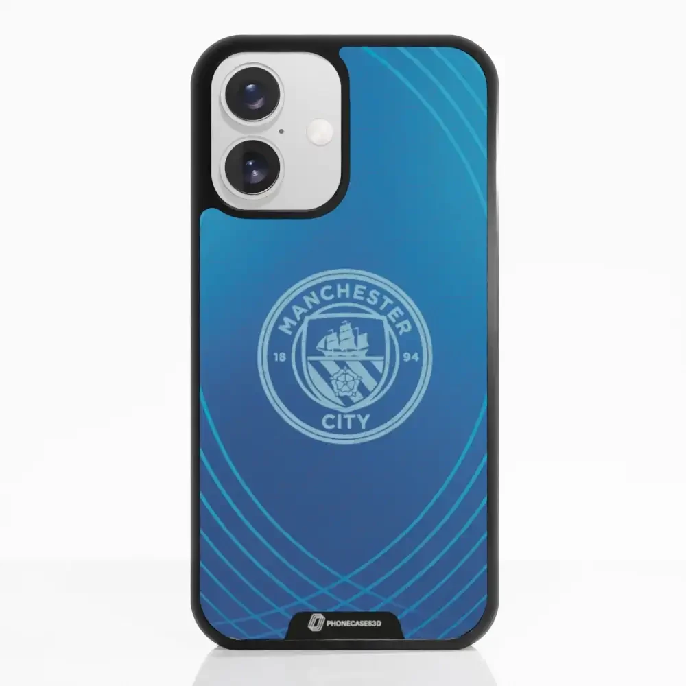 Man City Official 3D Phone Case Design Metalic Blue - Image 20