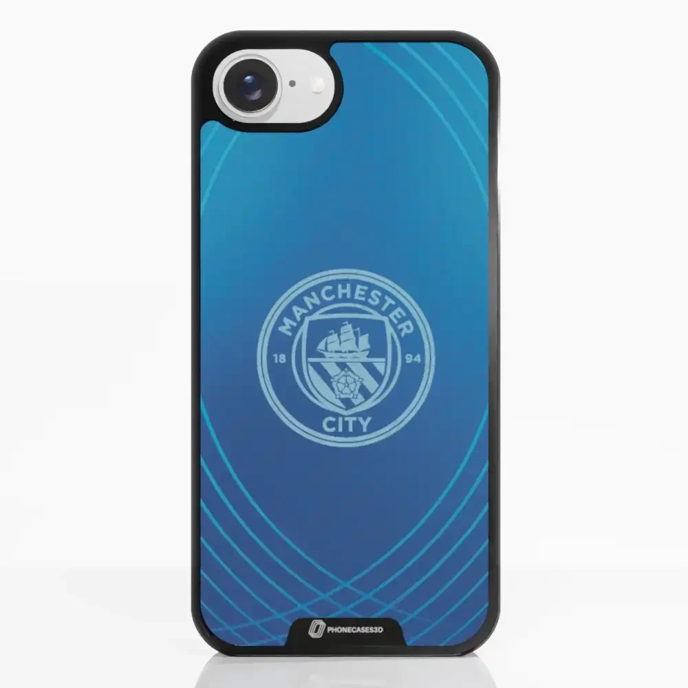 Man City Official 3D Phone Case Design Metalic Blue - Image 21