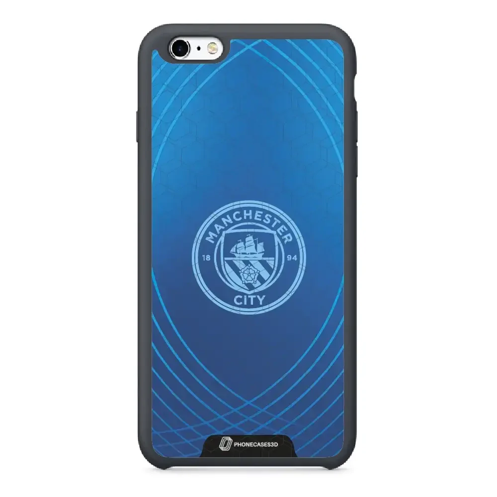 Man City Official 3D Phone Case Design Metalic Blue - Image 31