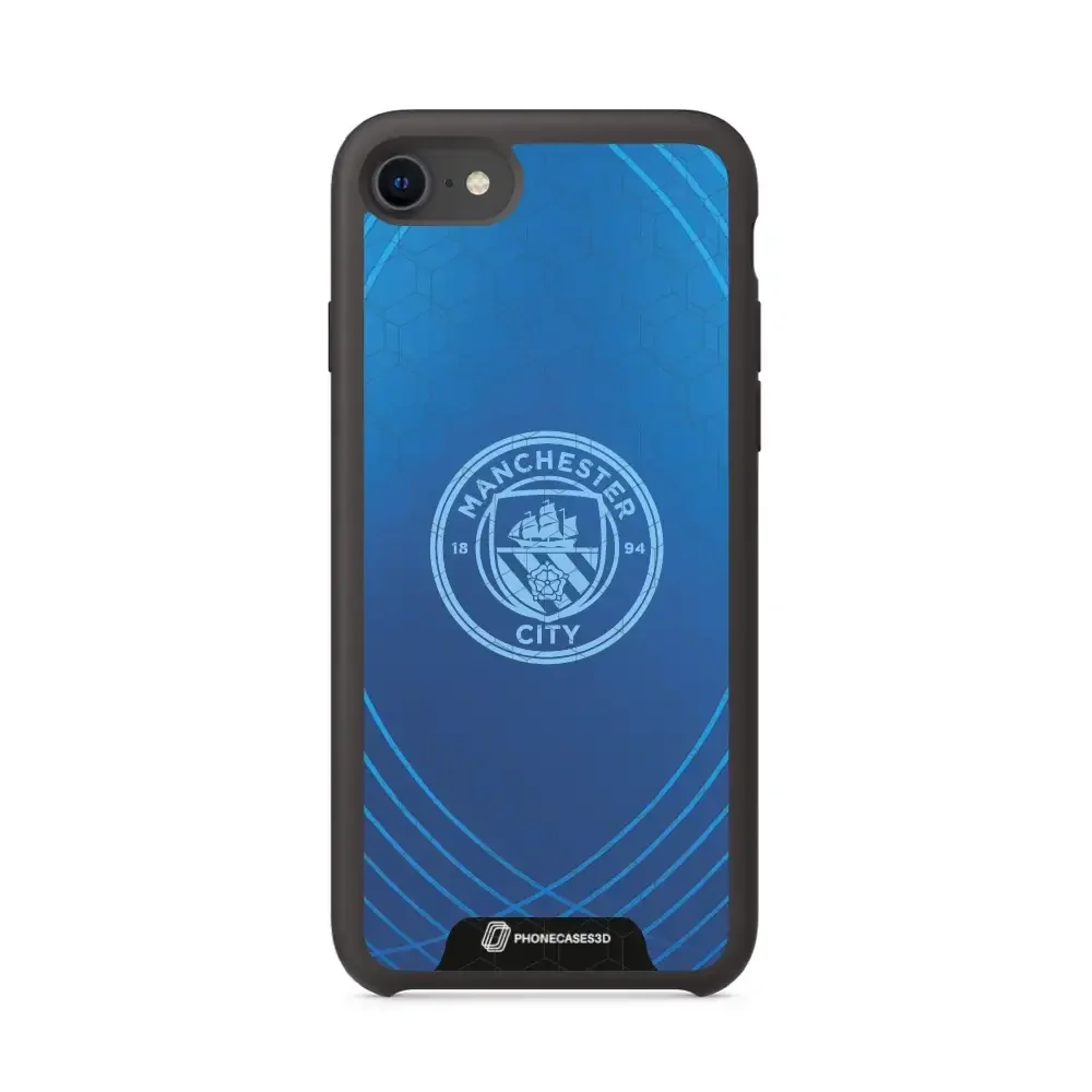 Man City Official 3D Phone Case Design Metalic Blue - Image 32