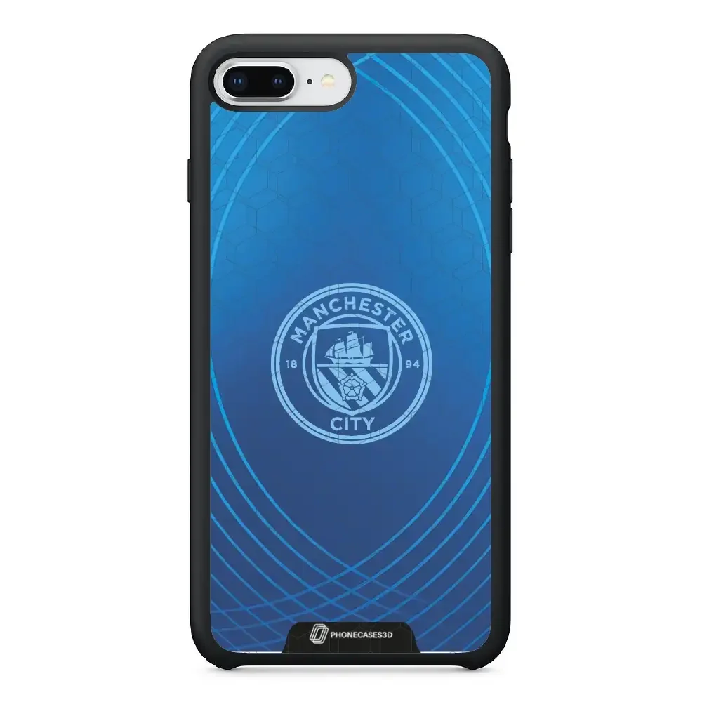 Man City Official 3D Phone Case Design Metalic Blue - Image 33