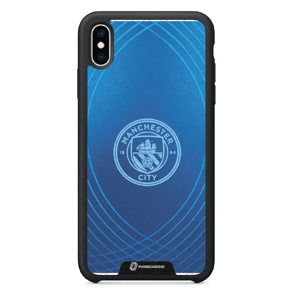 Man City Official 3D Phone Case Design Metalic Blue - Image 41
