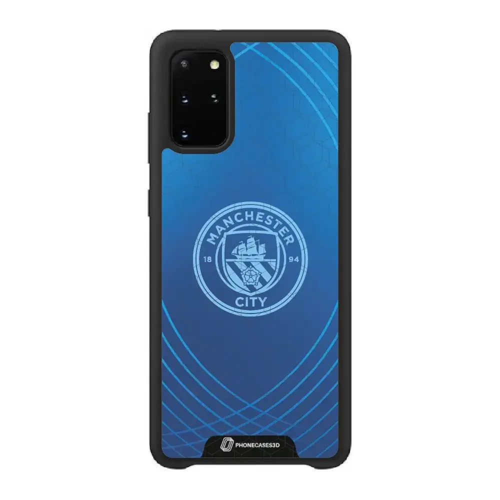 Man City Official 3D Phone Case Design Metalic Blue - Image 47