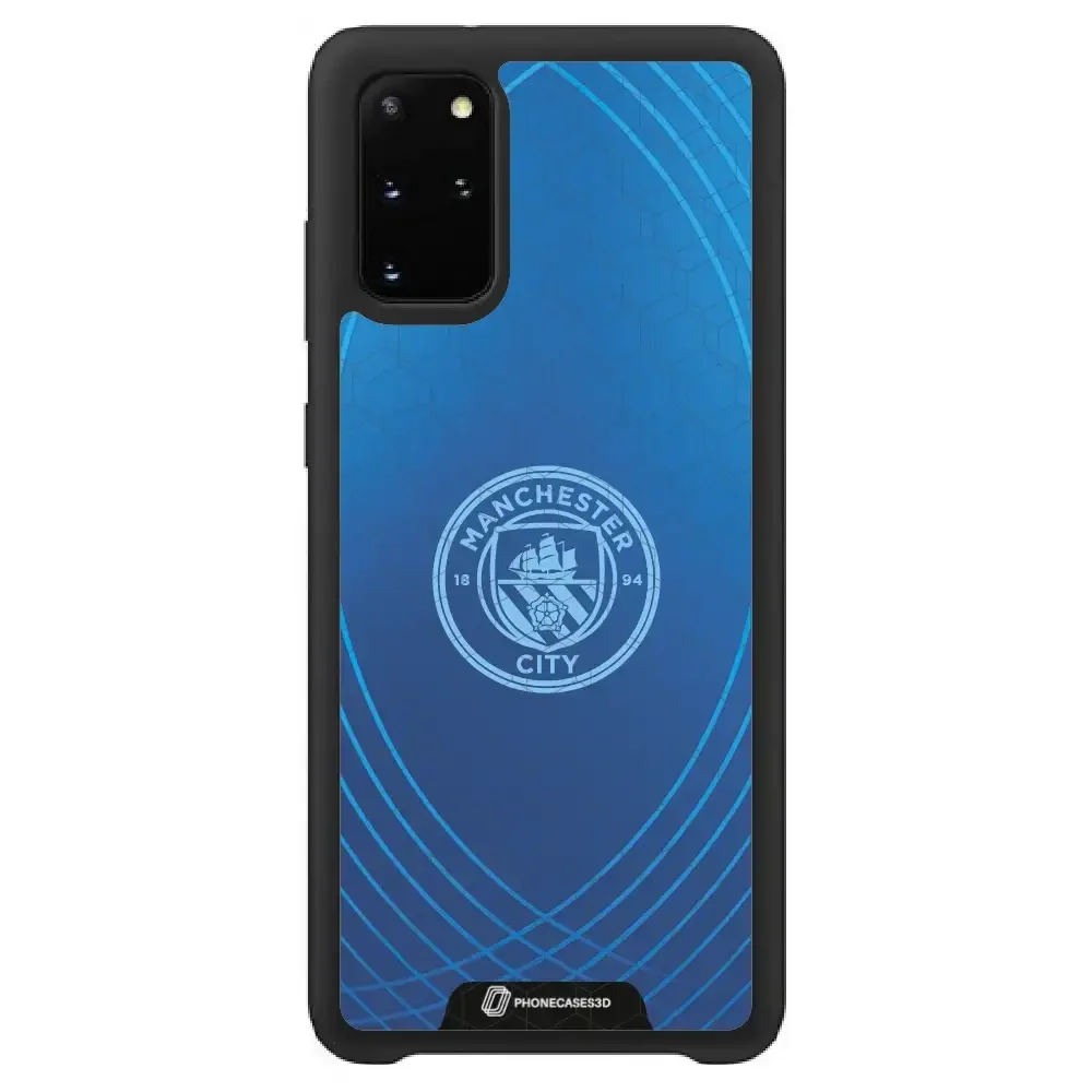 Man City Official 3D Phone Case Design Metalic Blue - Image 48