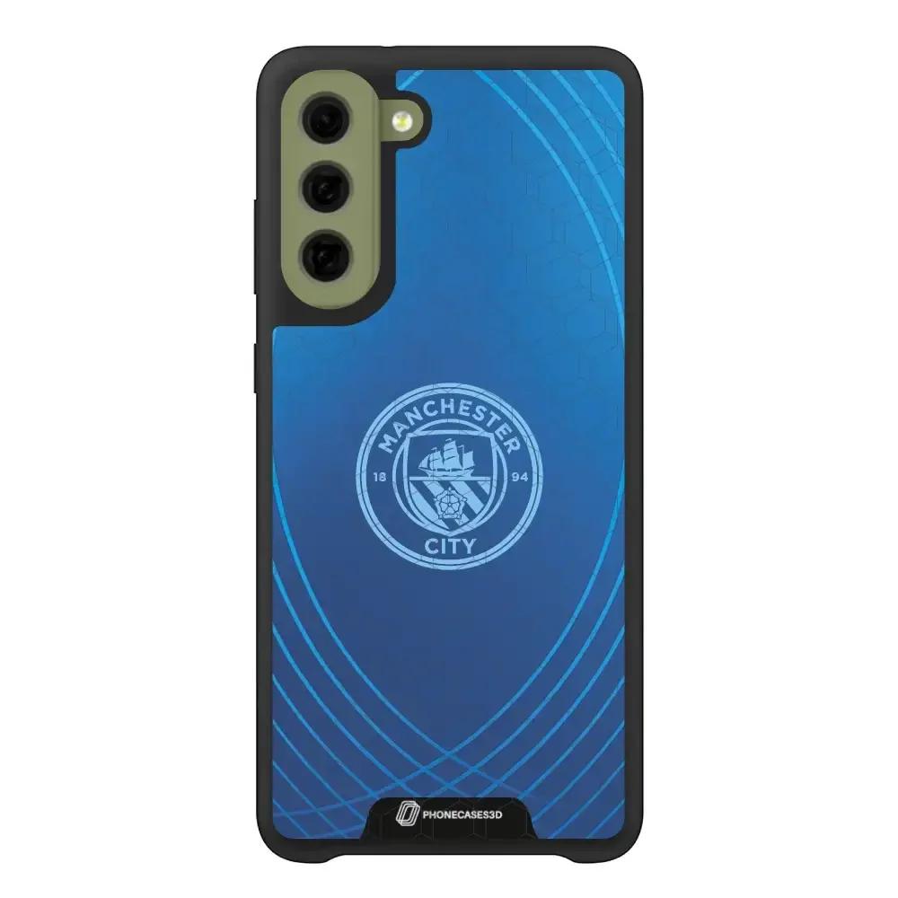 Man City Official 3D Phone Case Design Metalic Blue - Image 51