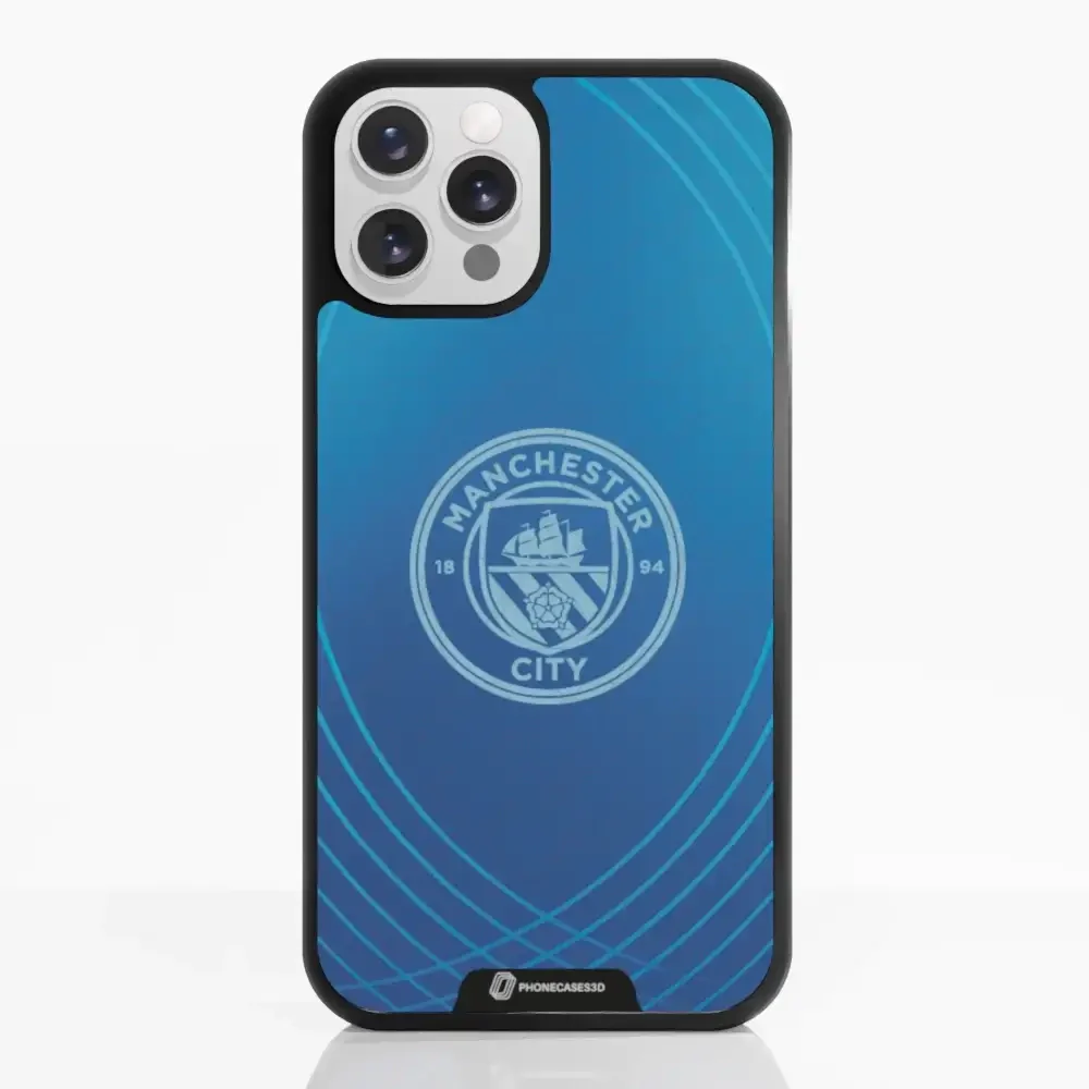 Man City Official 3D Phone Case Design Metalic Blue - Image 6