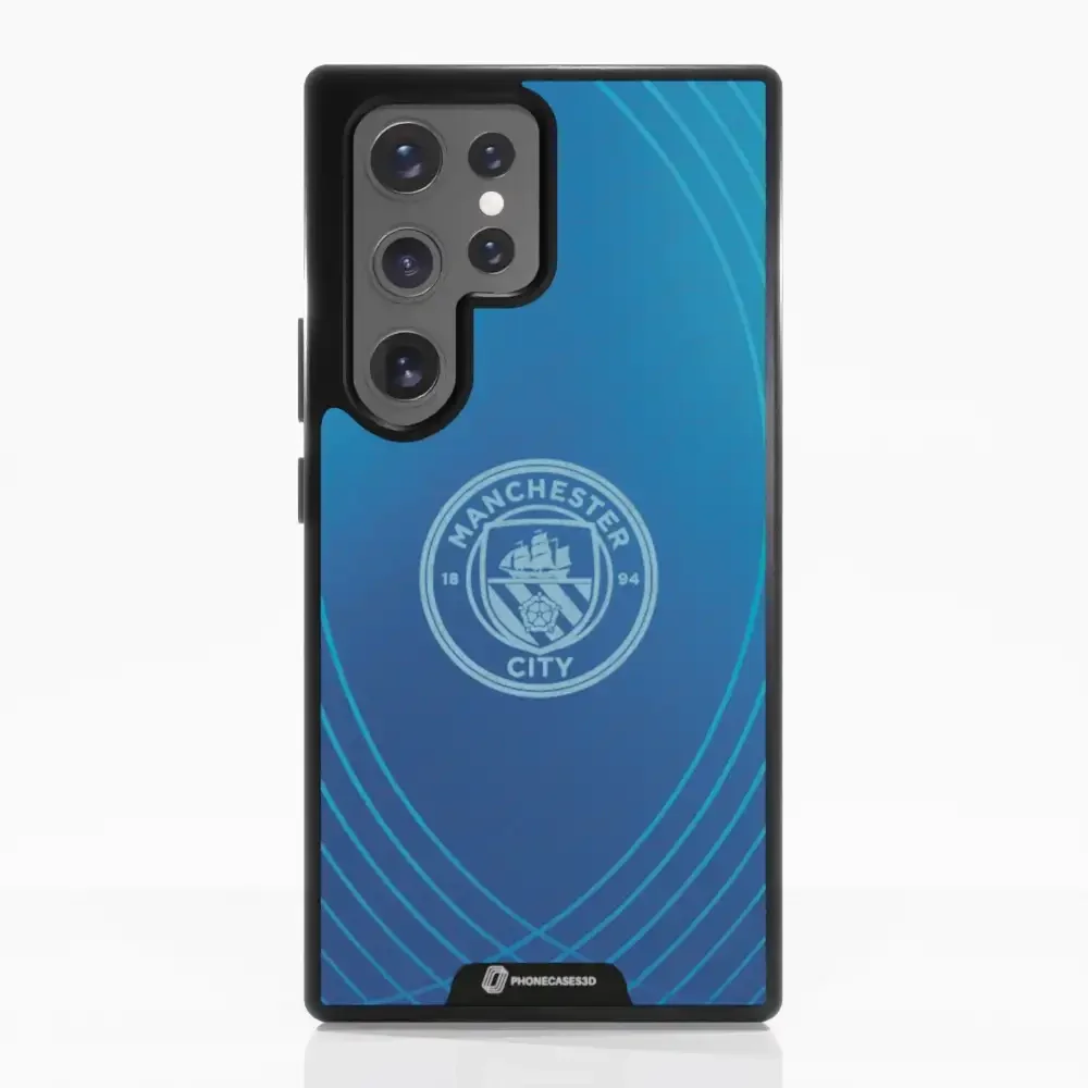 Man City Official 3D Phone Case Design Metalic Blue - Image 66