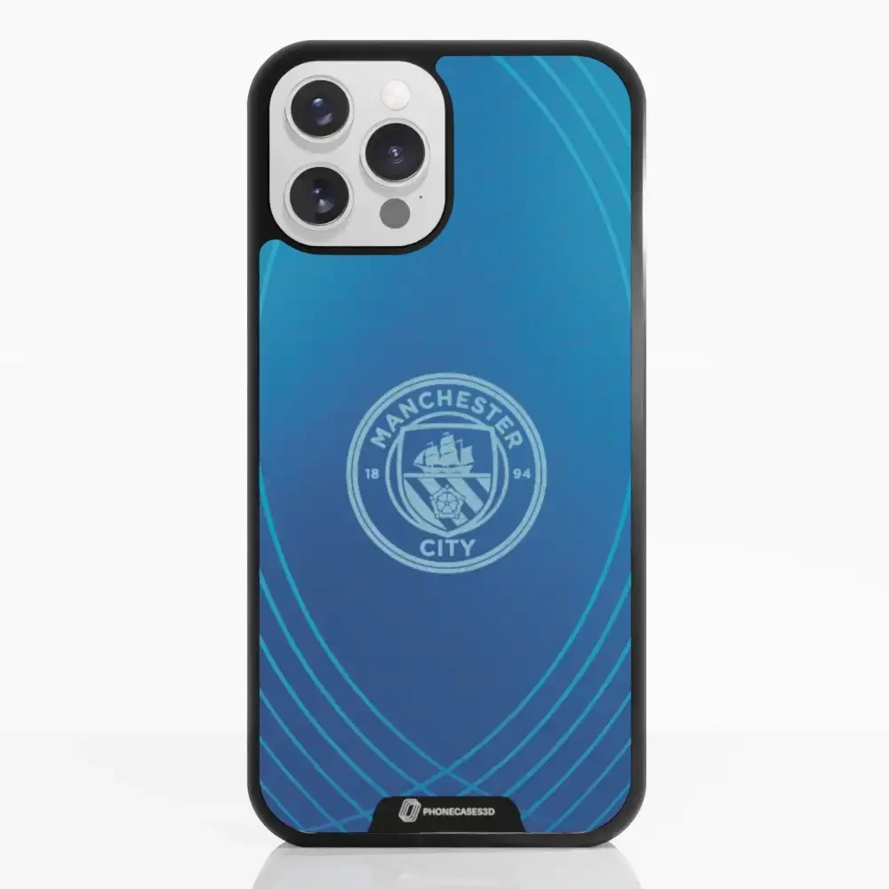 Man City Official 3D Phone Case Design Metalic Blue - Image 7