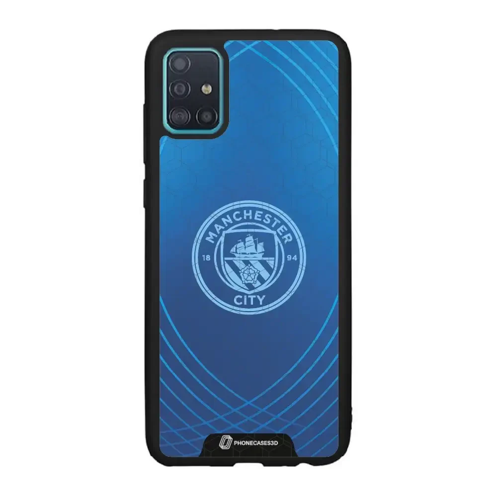 Man City Official 3D Phone Case Design Metalic Blue - Image 70