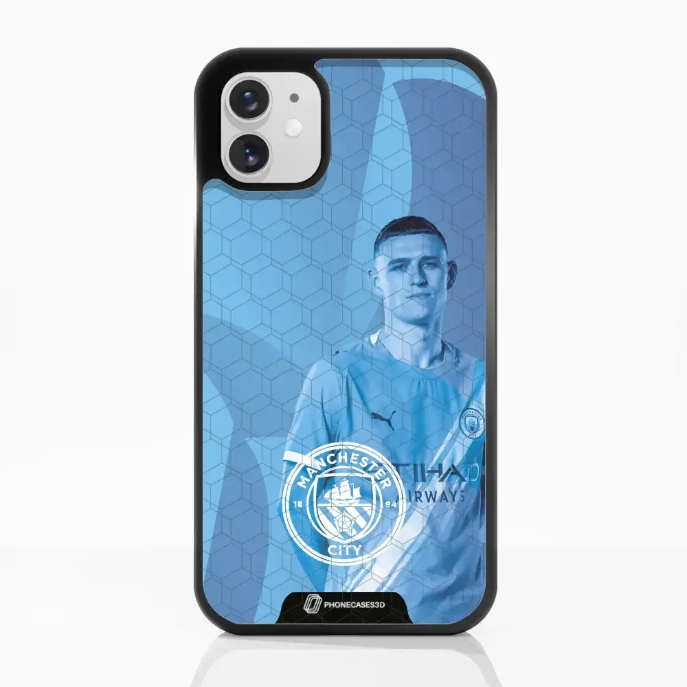 Man City Official 3D Phone Case Design Phil Foden