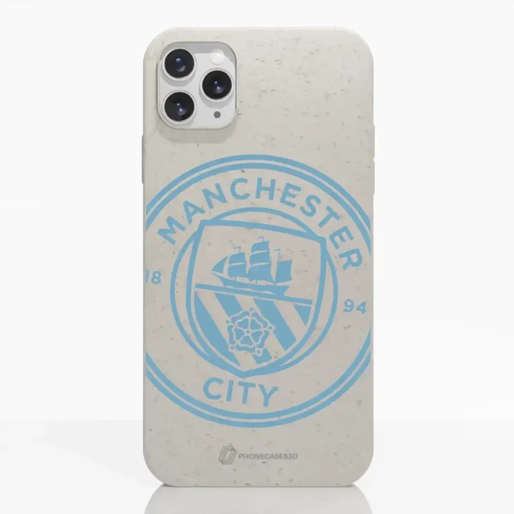 Manchester City Official Compostable Phone Case – Blue Tilted Crest - Image 3