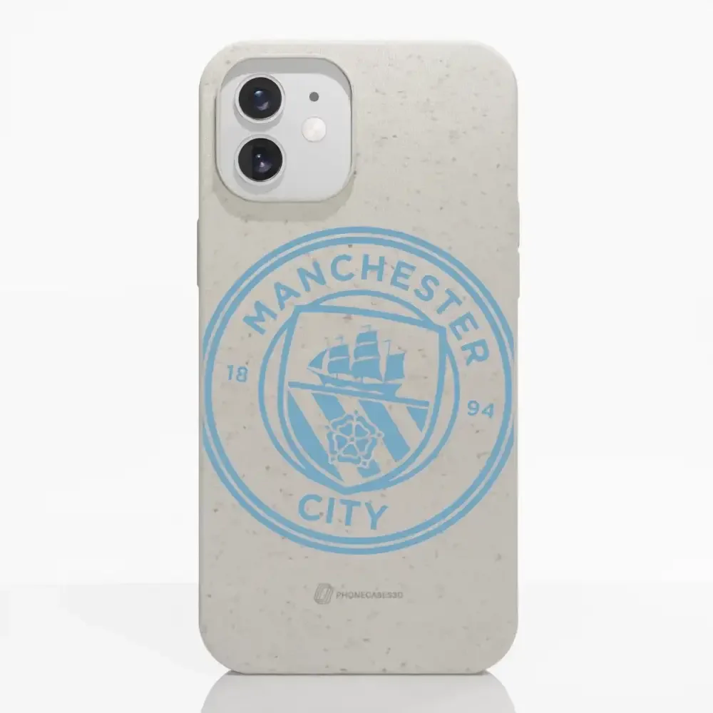 Manchester City Official Compostable Phone Case – Blue Tilted Crest - Image 4