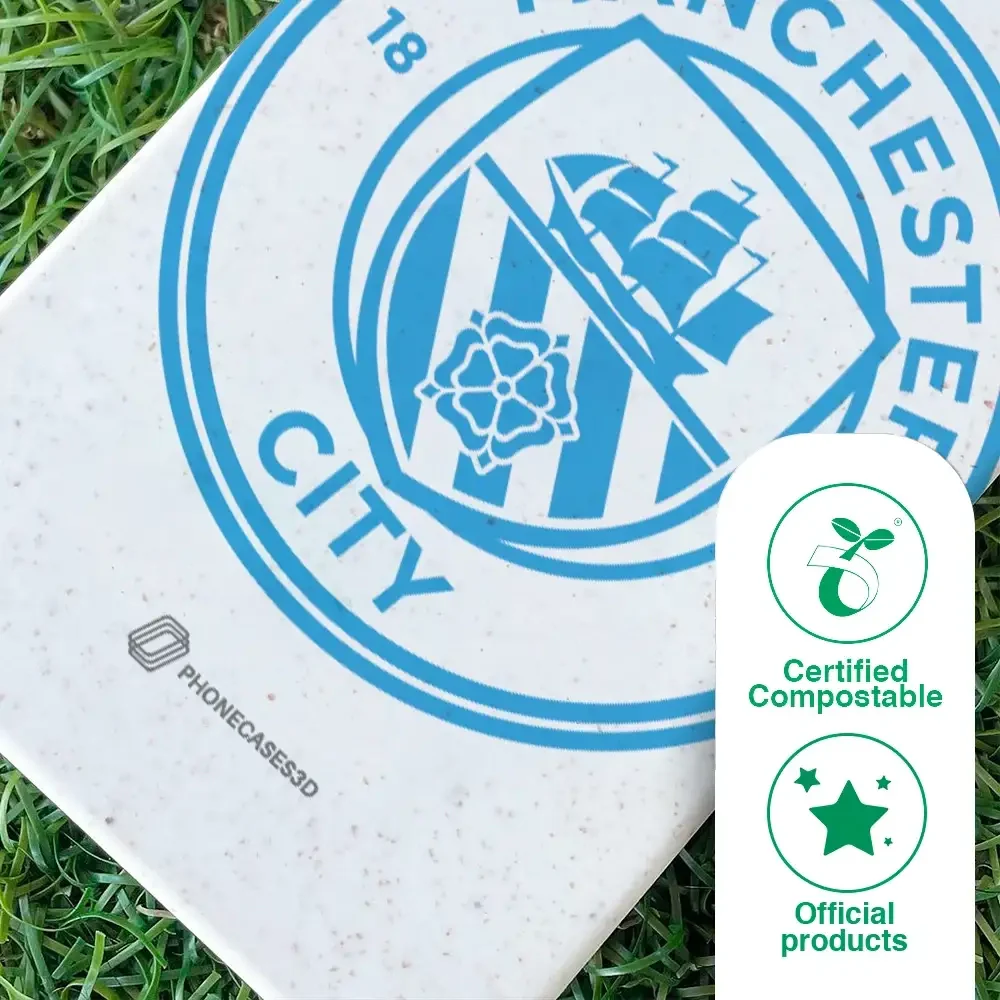 Manchester City Official Compostable Phone Case – Blue Tilted Crest - Image 46