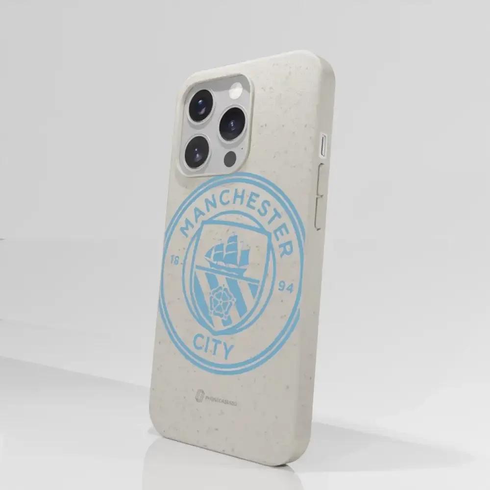 Manchester City Official Compostable Phone Case – Blue Tilted Crest - Image 67