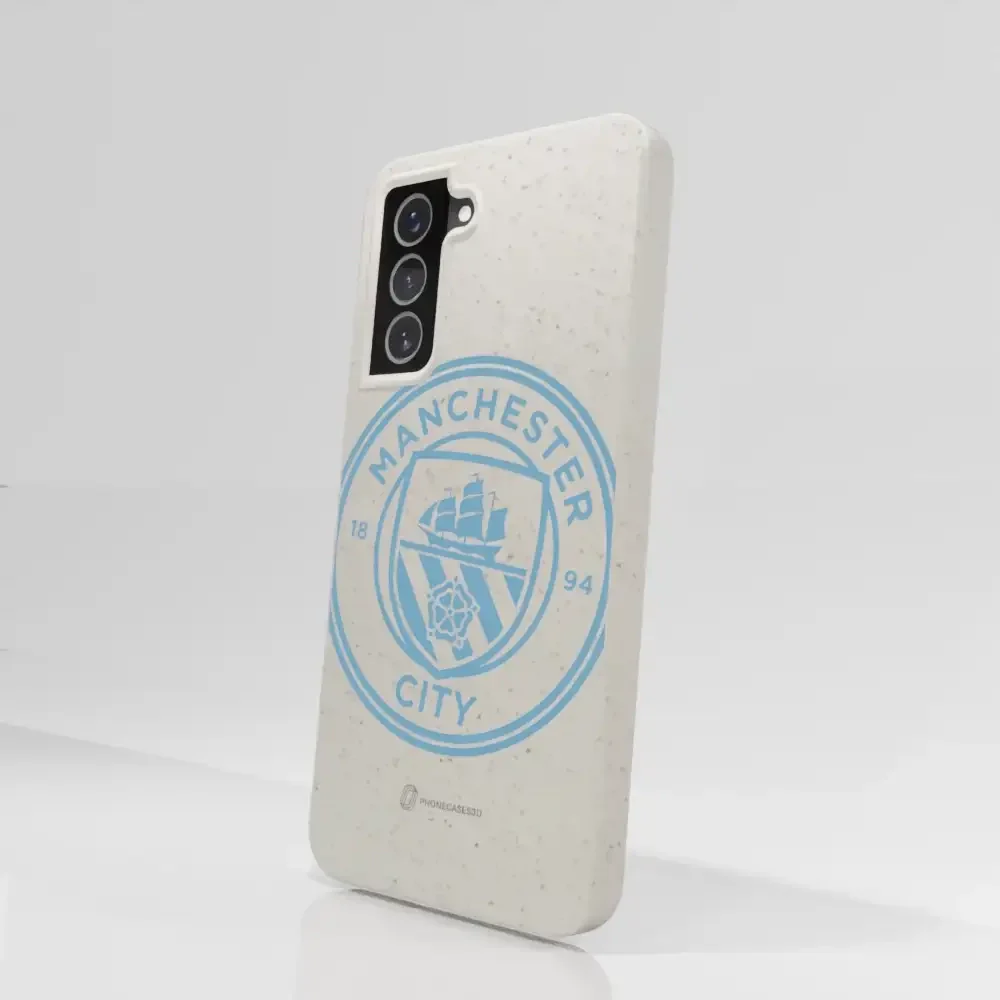 Manchester City Official Compostable Phone Case – Blue Tilted Crest - Image 69