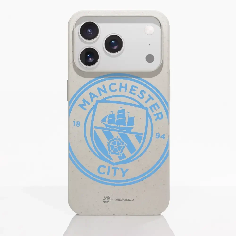 Manchester City Official Compostable Phone Case – Blue Tilted Crest - Image 86