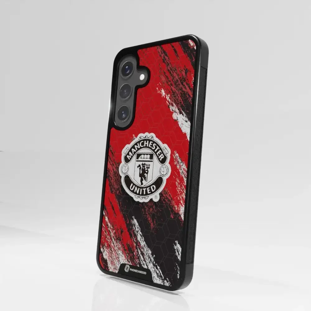 Manchester United Official 3D Phone Case Design black shield - Image 104