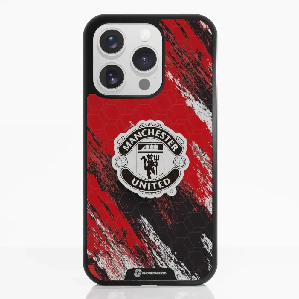 Manchester United Official 3D Phone Case Design black shield - Image 23