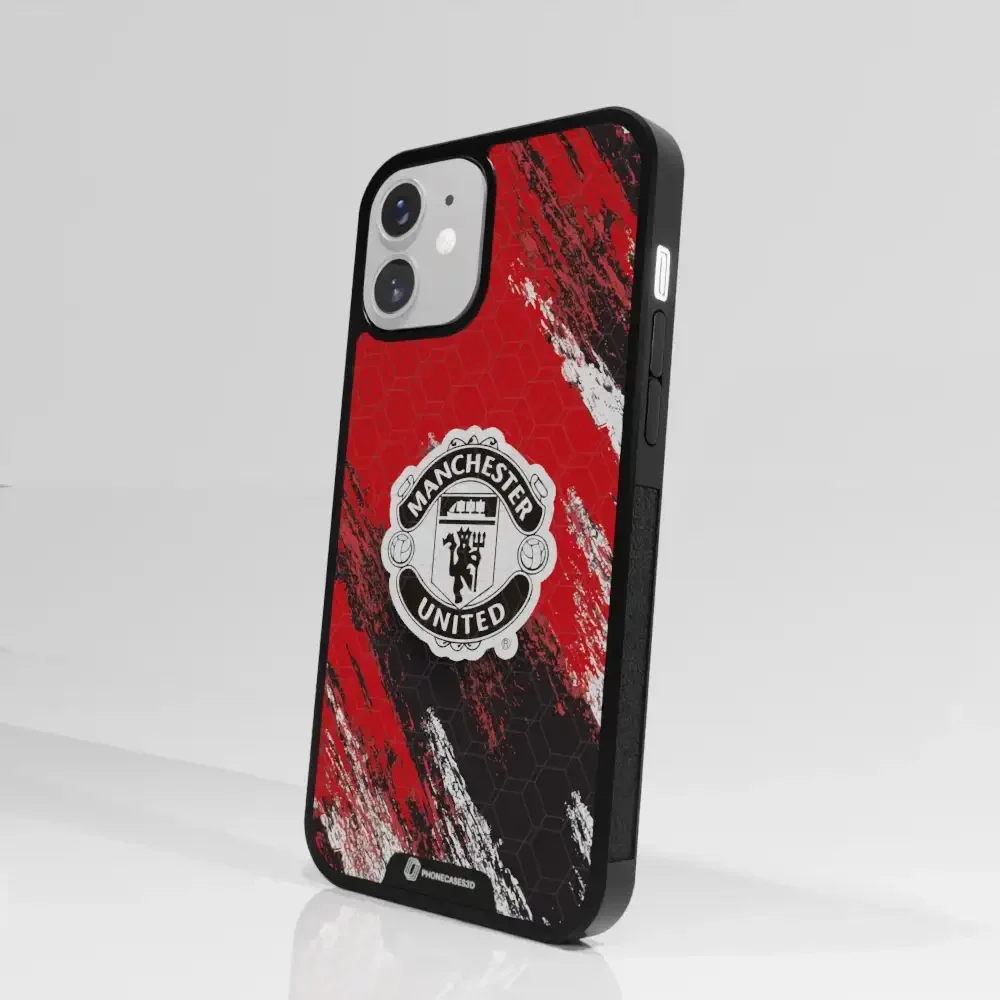 Manchester United Official 3D Phone Case Design black shield - Image 75