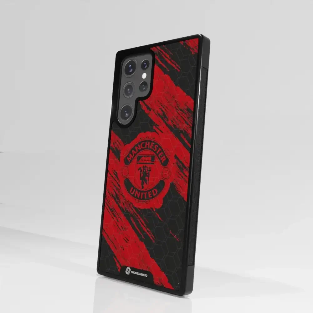 Manchester United Official 3D Phone Case Design red & black abstract - Image 100